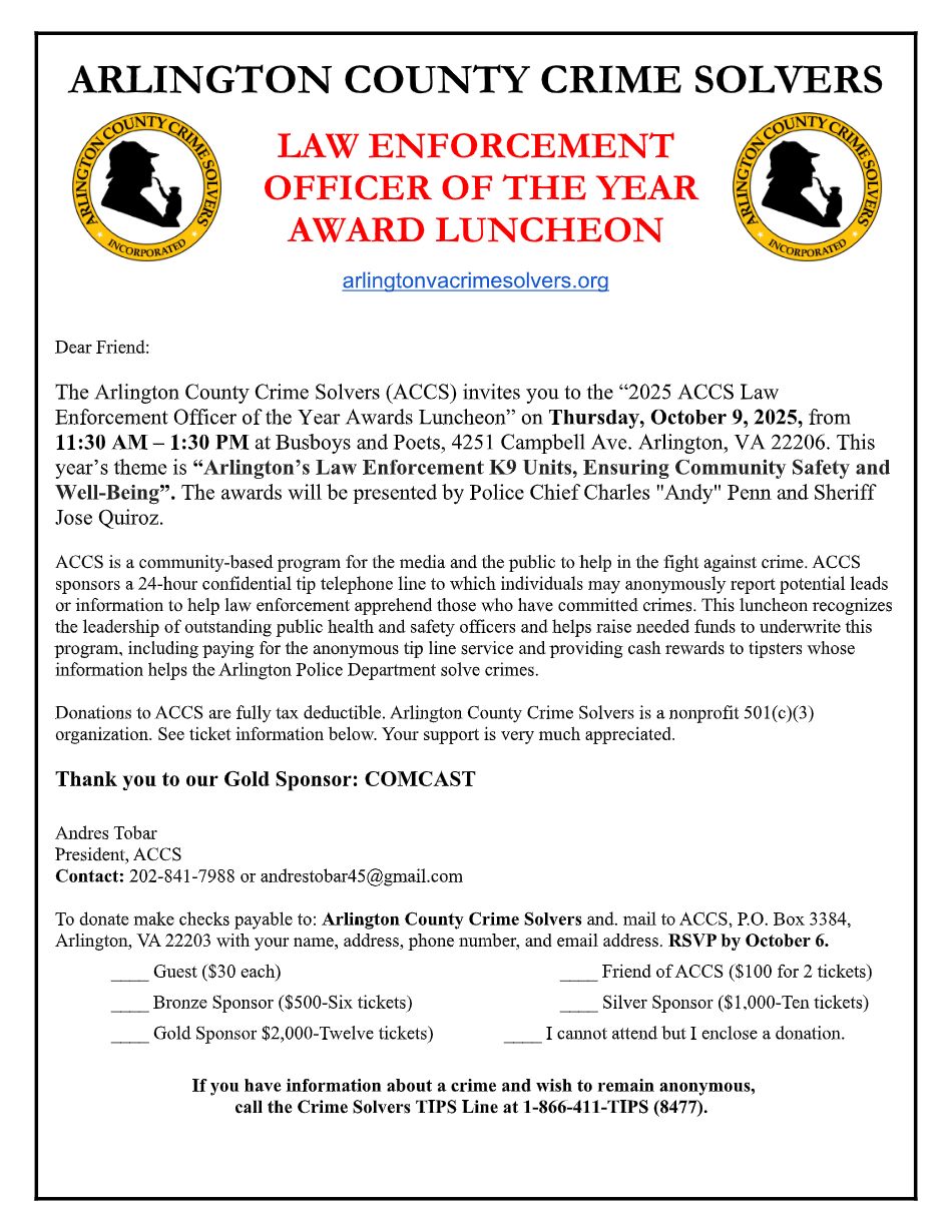 Law Enforcement Officer of the Year Award Luncheon